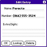 Edit Speed dial entry